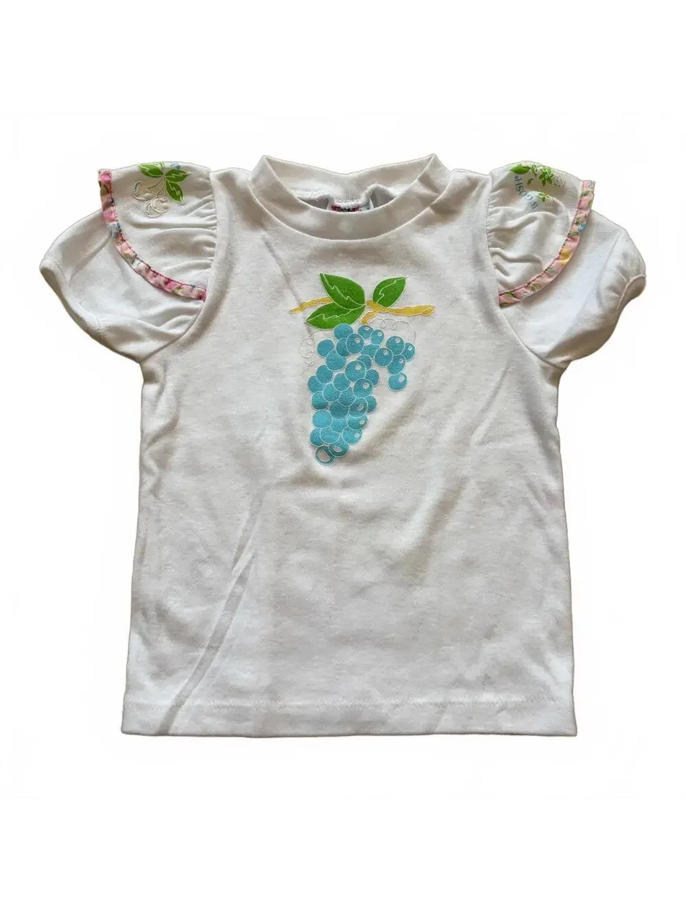 Vintage 90s OshKosh B'gosh T-Shirt Fruit USA Toddler Girl Kid's Size 3T/3